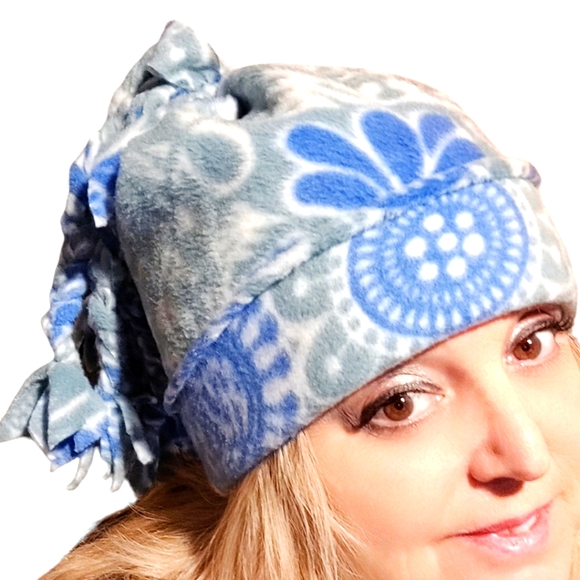 🗺️ Homemade Fleece Braided Dreadlocks Hat Scully Winter Cap, NEW! - Picture 6 of 6